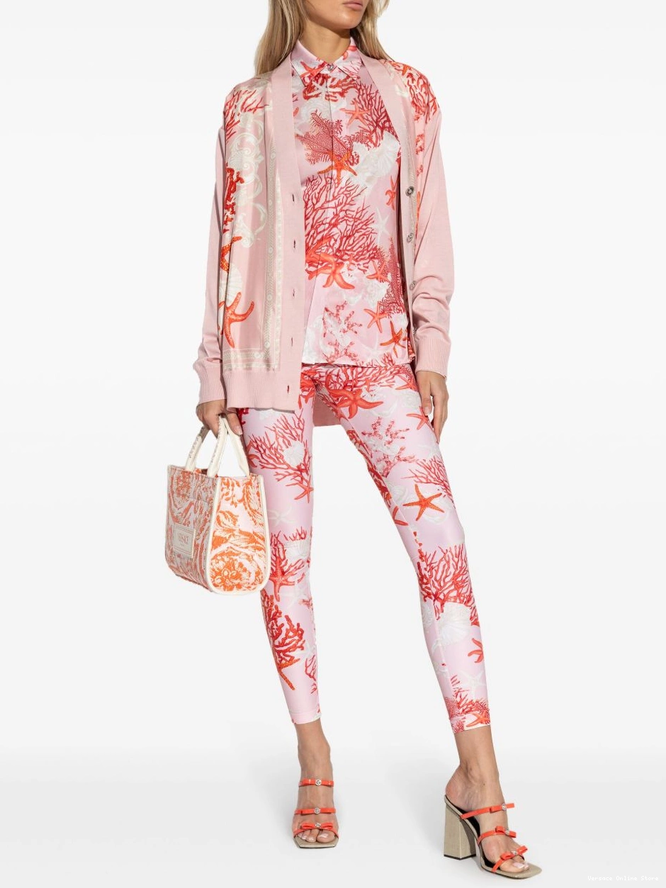Cheap Women panelled cardigan Versace V-neck 0816